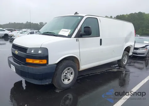 2021 Chevrolet Express Cargo Rwd 2500 Regular Wheelbase Wt from USA, damaged, VIN 1GCWGAFP2M1183448